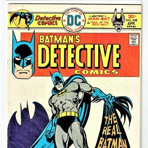 DCs DETECTIVE COMICS 1976 #458/BATMAN MUST DIE/VF 8+